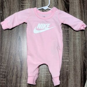 Nike Pink Newborn One Piece